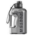 thumbnail image 2 of 2.7 Liter(0.71 Gallon) Sport Water Bottle with Straw Large Portable Travel Bottles For Training Sport Fitness Cup with Time Scale BPA Free, Gray, 2 of 10