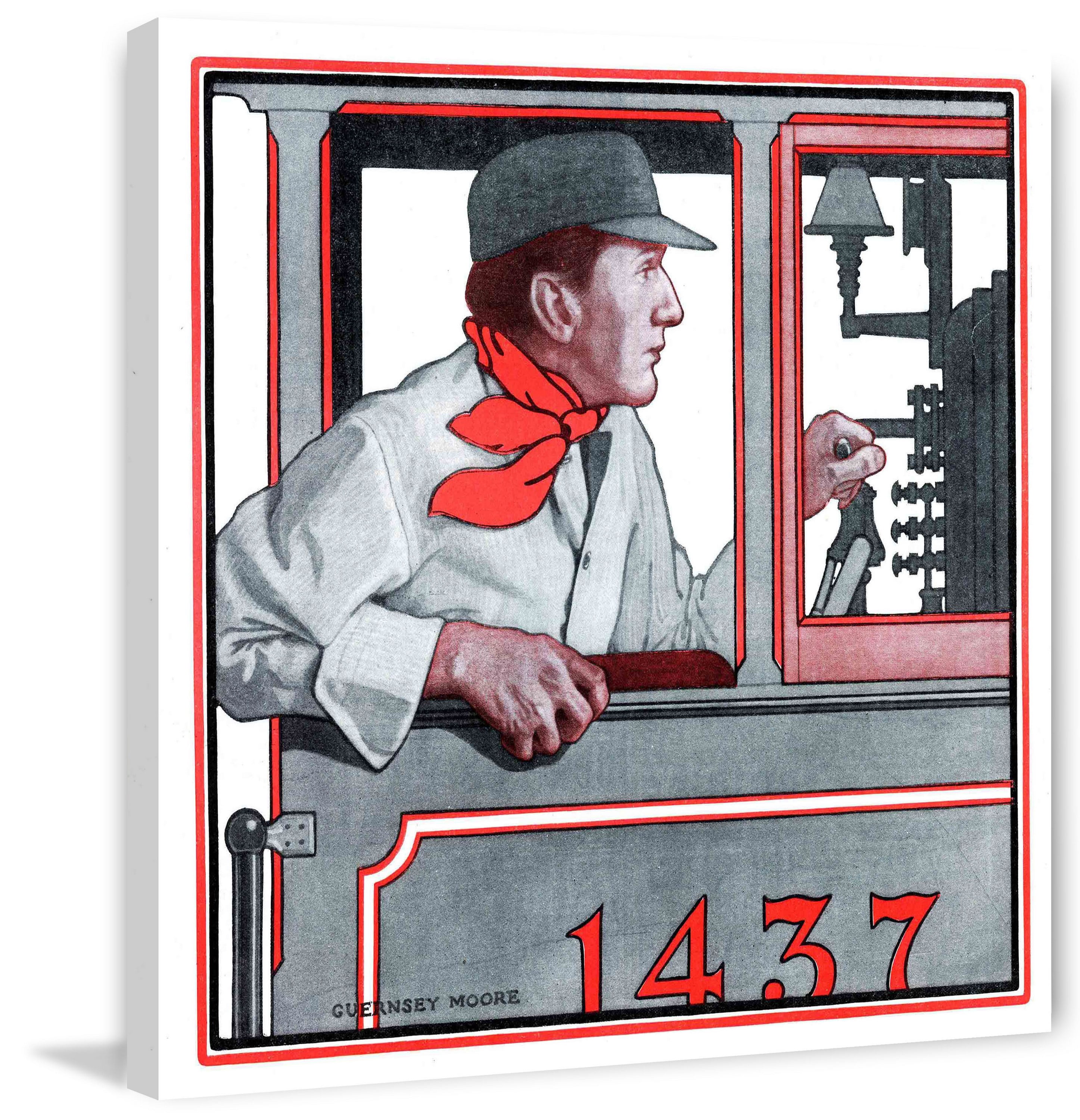 "Vintage 1437" Painting Print on Wrapped Canvas