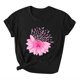 thumbnail image 4 of Puntoco Blusa de manga corta con estampado de moda para mujer, divertida camiseta de cuello redondo, 4 of 4