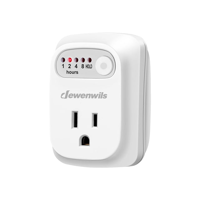 Temporizador de cuenta regresiva DEWENWILS para interiores, 125 V/15 A/1000 W, certificado UL