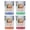 Multicolor (4-Pack), variant on Snowshoe West Virginia Vintage Design Souvenir 2 oz Square Shot Glass – Blue