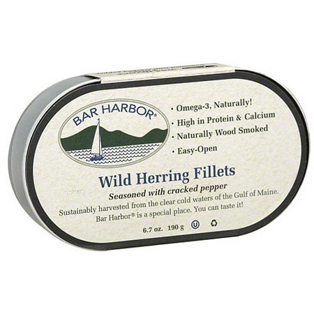 Bar Harbor Cracked Pepper Herring, 6.7 oz (Pack of (Best Seafood In Bar Harbor Maine)