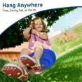 thumbnail image 2 of IFOYO Tree Swing Disc, Rope Swing, Round Kids Swing Seat, Strong Disc Swing for Outdoor, 120lbs/54kg for 3-10 Years Kids, Blue, 2 of 6