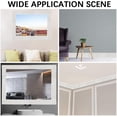 thumbnail image 4 of 2 Styles 177x3.14x0.24'' Peel and Stick Wallpaper 3D Border Crown Molding White Self Adhesive Flexible Baseboard Trim Waterproof Mirror Sticky Wall Edging Base Lines Foam for Home DIY Decor, 4 of 9