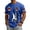 Blue, variant on Soccer Cup 2026 Jersey for Men, Crew Neck Short Sleeve Deutschland Kicker Graphic Tee with Waffle Knit - Breathable Athletic Top Navy XXXL