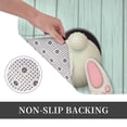 thumbnail image 6 of Pofeuu White Bunny Bottom And Easter Eggs Print Flannel Doormats Rug16"x24"Rug Washable Doormats Indoor Outdoor Rugs for Layered Front Door Mats, Porch, Kitchen, Entryway, 6 of 7