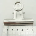 thumbnail image 3 of GOOHOCHY 12pcs acero inoxidable plata metal carpeta de papel agarre clips abrazadera herramienta de oficina suministros, 3 of 7