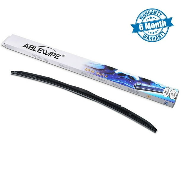 ABLEWIPE Hybrid Wiper Blades J Hook 19 inches 19" Wiper Blade 1 Pack