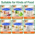 thumbnail image 4 of Food Storage Containers with Lid, Square Clear Commercial Storage Containers with Handle and Scale for Food Storage in Home Kitchen & Dining, 4 of 8