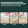 thumbnail image 6 of Xecvkr Mini Garlic Chopper Manual Pull Cord Food Processor Home Easy Clean S Shaped Blades for Vegetables Party Compact Portable 3.34x2.75in 1 Pc, 6 of 6