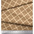 thumbnail image 2 of Soimoi Cotton Poplin Fabric Leaves,Floral & Check Geometric Decor Fabric Printed Yard 56 Inch Wide, 2 of 3