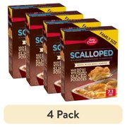 (4 pack) Betty Crocker Scalloped Potatoes, Made with Real Cheese, 7.1 oz