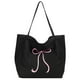 thumbnail image 2 of Bolso Elegante Compras Sencillo Mano Con Lazo para Mujer Lona Fiesta Y, 2 of 9