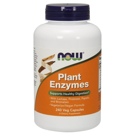 NOW aliments végétaux Enzymes santé Digestion soutien, 240 Ct