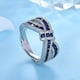 thumbnail image 1 of Ganfancp Anillo de Diamantes Bowknot Anillo de La Cinta de Las Mujeres con Incrustaciones de Anillo Irregular, de Tipo Geométrico, Regalo de Cumpleaños Ofertas y Liquidaciones 1X Anillo, 1 of 6