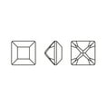 thumbnail image 4 of Preciosa® MAXIMA Crystal Fancy Stones Czech Crystal 435 23 615 Square Dura Foiling 00030 235 Honey 6x6mm, 4 of 5