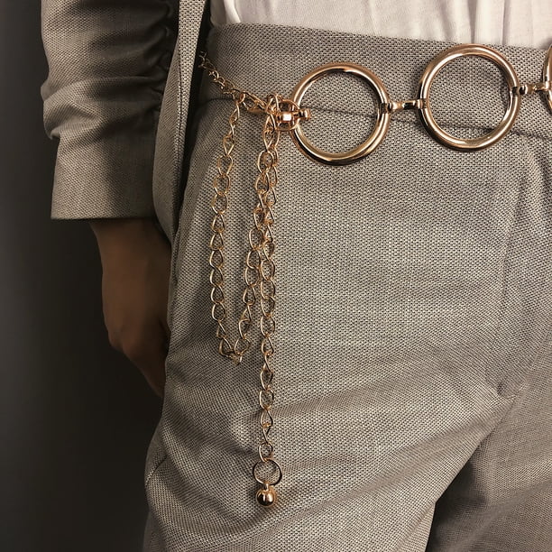 ADORN, Cinturón de Mujer con Cadena de Eslabones, Increíble para el Outfit Perfecto.