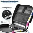 thumbnail image 4 of FORMRS Zipper Binder with Shoulder Strap 2-inch Ring 500 Sheet Capacity File Bag, Yellow Retro Round, 4 of 5