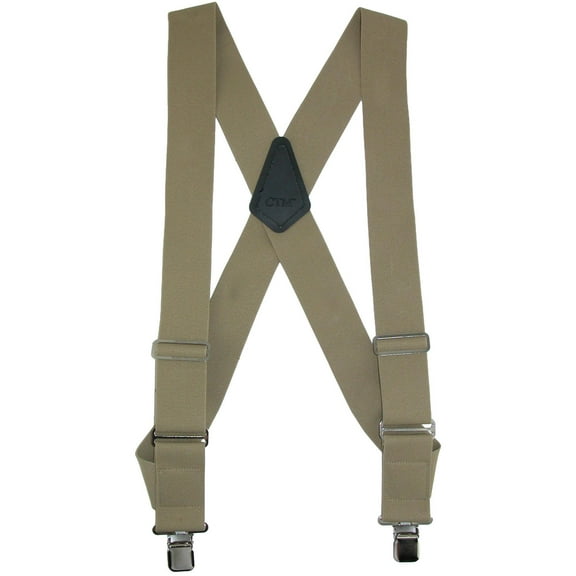 CTM Elastic Basic Trucker Side Clip Suspender (Men)