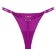 thumbnail image 1 of Women's Panties Double Strap Thong Underwear Non Back Buckle Low Rise Design for Modern Comfort, 1 of 2