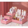 thumbnail image 3 of Makeup Organizer with Drawers,Countertop Cosmetic Storage Box for Brushes, Eyeshadow, Lipstick and Nail Polish,Cosmetic Storage Box for Dresser,Bathroom Vanity (Pink), 3 of 7