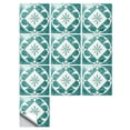 thumbnail image 2 of 10 PCS Peel and Stick Floor Tile, 6"x6" Vinyl Moroccan Style Floor Tiles, Removable and Waterproof Flooring Tiles for Renters, Stick on Floor Tiles for Bathroom, Kitchen, Staircase, 2 of 7
