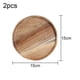 thumbnail image 2 of Paquete de 2 platos llanos de madera de Acacia, platos redondos de madera, fácil limpieza y ligeros para platos, aperitivos y postres, 2 of 6