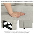 thumbnail image 6 of Modern Sofa Couch Bed, Loveseat Sofa Couch for Living Room, Bedroom, Apartment and Small Space, Easy Assembly, Beige, 6 of 10