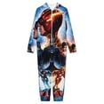 thumbnail image 3 of The Flash Kids Hooded Jumpsuit Union Suit Onesie One Piece Blanket for Boys Girls, 3 of 7