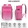 thumbnail image 3 of Travel Cooler Bag - Pink Gradient Leopard Print Camping Beer Cooler Backpack with Bottle Opener- Waterproof Insulated Picnic Backpacks - Cooler Bag for Beach, 3 of 6