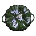 thumbnail image 4 of STAUB Cast Iron 3.5-qt Pumpkin Cocotte with Stainless Steel Knob - Basil, 4 of 8
