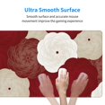thumbnail image 5 of ZNDUO Large Rubber Mouse Pad Non-slip Desk Mat Red Vintage Oriental Flower Rubber Desk Pad Mousepad Keyboard Pad for Home Office, 15.8" x 29.5", 5 of 9
