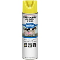 Rust-Oleum 383020 Livestock Marking Spray Paint, 17 oz, Fluorescent Yellow