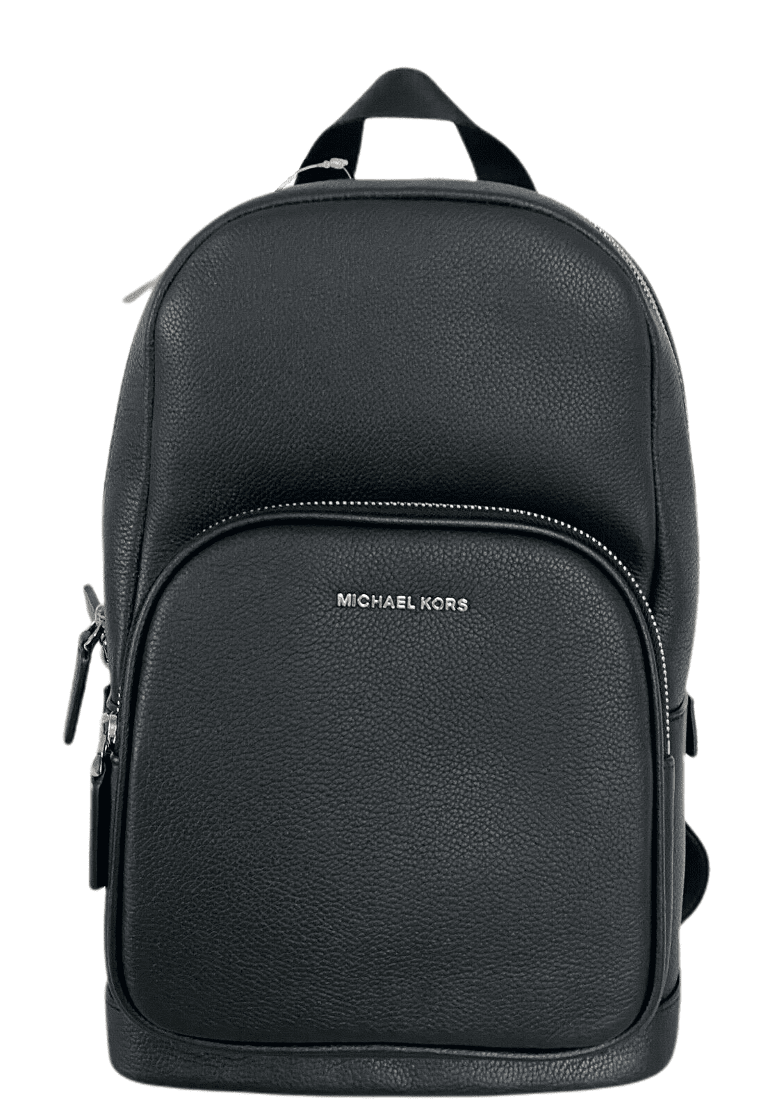 Michael Kors Cooper Black Commuter Sling Pack Embossed Leather Backpack -  