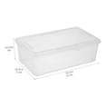 thumbnail image 2 of Shoe Storage Box Clear Plastic Stackable With Lid Durable Closet Containers For Shoes  Crafts And Art Supplies (12 Pack-6qt), 2 of 6