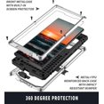 thumbnail image 4 of Case For Samsung Galaxy S22 Ultra 5g, Shockproof Aluminum Metal Military Grade Protective Cover, 4 of 4