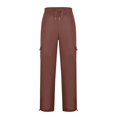 thumbnail image 4 of cyber and Monday Deals BUIgtTklOP No Boundaries Men's Pants Clearance,Men's Drawstring Elastic-Waist Solid Color Pocket Sweatants, 4 of 5