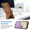 thumbnail image 4 of K-Lion Wallet Case for Samsung Galaxy A32 5G PU Leather Case with Card Slot Kickstand Ultra Thin Men Women Shockproof Case For Samsung Galaxy A32 5G,Brown, 4 of 7