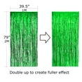 thumbnail image 2 of Allgala 4PK 3.3x6.6 FT (1x2M) Metalic Tinsel Party Photo Backdrop Curtains Door Fringe Décor-Green-BD52307, 2 of 3