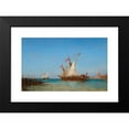 thumbnail image 2 of Félix Ziem 14x11 Black Modern Framed Museum Art Print Titled - Regattas in Venice, 2 of 5