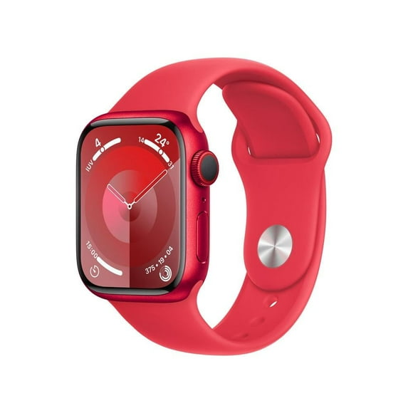 Smartwatch Apple Series 9 (GPS + Cellular) Caja de aluminio Rojo 41MM correa deportiva Rojo talla S/M