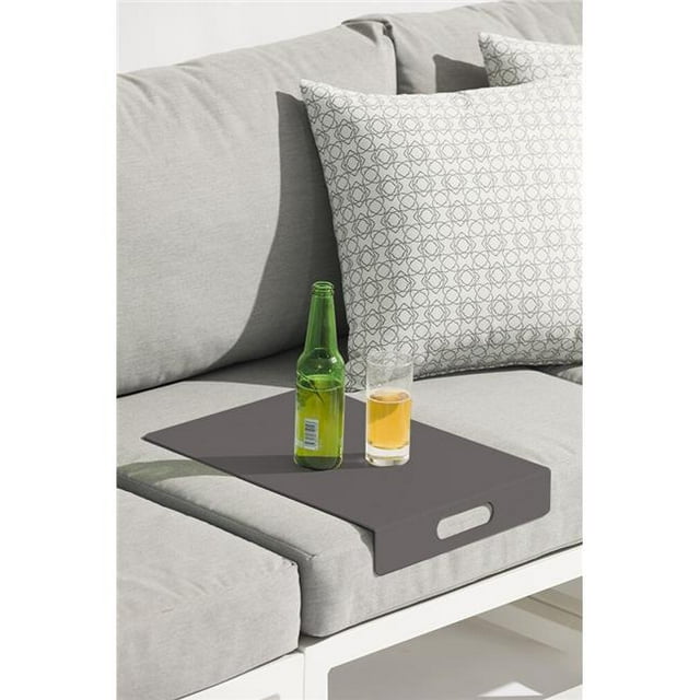 16.5" X 12" X 2.5" Gray Aluminum Aluminum Tray
