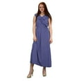 thumbnail image 1 of Polka Dot Ruffled V Neck Sleeveless Empire Waist Summer Maxi Dress, 1 of 2