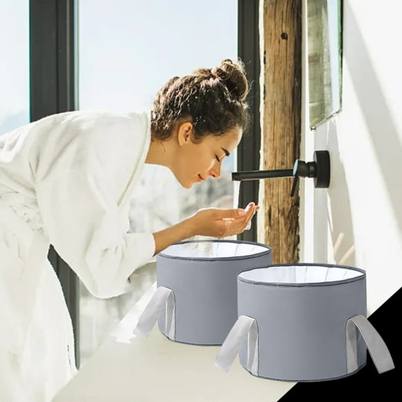 Travel Foot Bath Bag Outdoor Portable Folding Bucket Foot Bath Household Foot Bath Insulation Foot Bath Barrel Bathroom Towel Rack Set