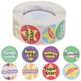 thumbnail image 1 of MasteelfCA 1 Roll Cartoon Reward Stickers Children School Reward Stickers Teacher Encouraging Sticker, 1 of 7