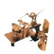 thumbnail image 4 of Escultura de viento baterista Escultura artística Decoración de jardín Metal Steampunk Percusionista Oro, 4 of 5