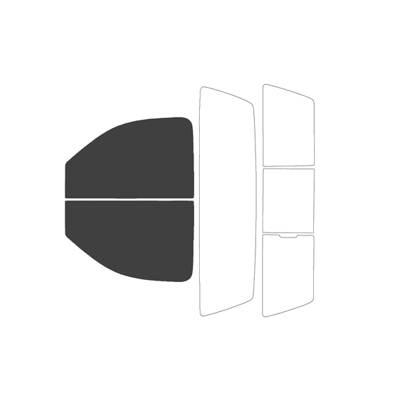 Haiy Co - PreCut 2Ply 25% Window Tint Film Kit For 2007-2014 GMC Sierra 2500 Standard -Front Windows