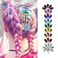 thumbnail image 3 of Decoración De La Etiqueta Engomada De Cristal De Las Mujeres DIY Brillo Tatuaje Para El Carnaval Crazy Night Multicolor Sunnimix Pegatina de cristal de cara, 3 of 8