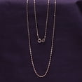 thumbnail image 4 of Beaded Chain Necklaces for Women and Men Italian Crafted 1.5mm Cylinder Bead Chain 18 Inch 14K Rose Gold Over 925 Sterling Silver with Spring Ring Clasp, 4 of 7