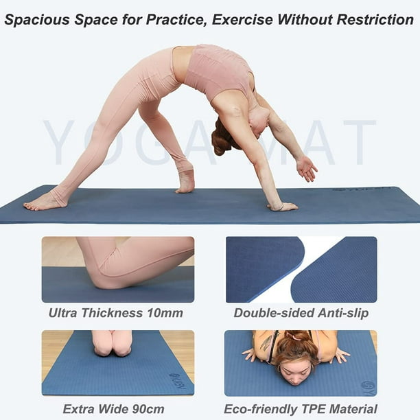 Premium Slip-Free Exercise Yoga Mat with Multipurpose Resistance